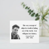 Carte Postale George Orwell Citation 7b (Debout devant)