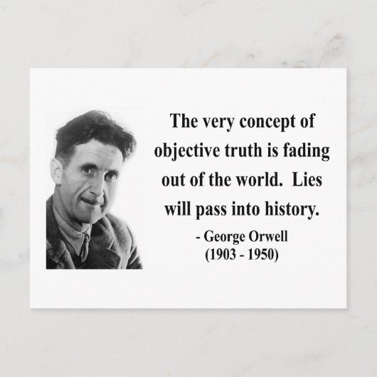 Carte Postale George Orwell Citation 7b (Devant)