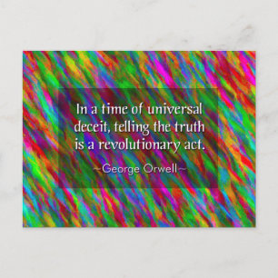 Carte postale George Orwell Truth