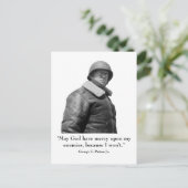 Carte Postale George Patton et Citation (Debout devant)
