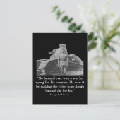 Carte Postale George Patton et Citation (Debout devant)