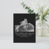 Carte Postale George Patton et Citation (Debout devant)