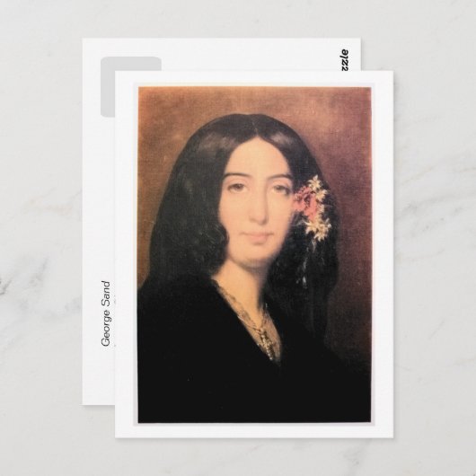 Carte Postale George Sand par Charpentier (Devant / Derrière)