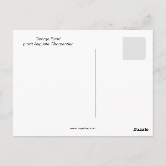 Carte Postale George Sand par Charpentier (Dos)