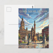 Carte Postale George Square Royaume-Uni (Devant / Derrière)