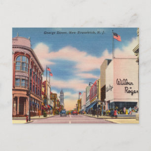 Carte Postale George Street, Nouveau-Brunswick, New JerseyGeorge