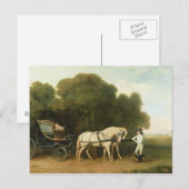 Carte Postale George Stubbs | A Phaeton with a Pair of Cream (Devant / Derrière)