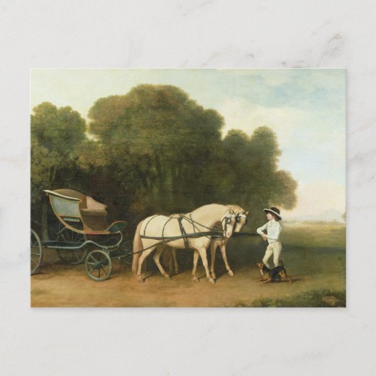 Carte Postale George Stubbs | A Phaeton with a Pair of Cream (Devant)