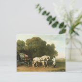 Carte Postale George Stubbs | A Phaeton with a Pair of Cream (Debout devant)
