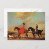 Carte Postale George Stubbs - John et Sophia Musters (Devant / Derrière)