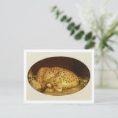 Carte Postale George Stubbs | Léopard dormant, 1777 (émail sur (Debout devant)