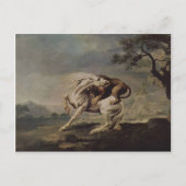 Carte Postale George Stubbs - Lion Attaquer un cheval (Devant)
