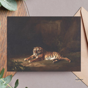 Carte Postale George Stubbs Tiger Peinture Art