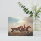 Carte Postale George Stubbs-William Anderson, deux chevaux de se (Debout devant)