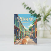 Carte Postale George Town Malaisie (Debout devant)
