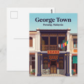 Carte Postale George Town Malaisie (Devant / Derrière)