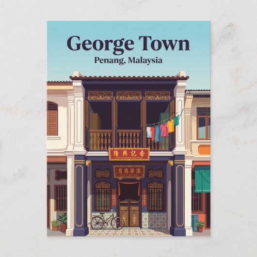 Carte Postale George Town Malaisie (Devant)