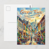 Carte Postale George Town Malaisie (Devant / Derrière)