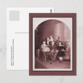 Carte Postale George V de Hanovre et sa famille (Devant / Derrière)