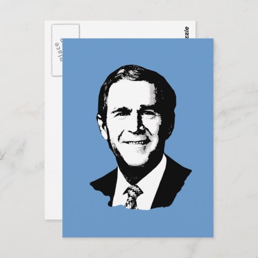 Carte Postale George W Bush (Devant / Derrière)