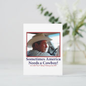 Carte Postale George W. Bush dans le Casquette Cowboy (Debout devant)