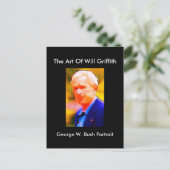 CARTE POSTALE GEORGE W. BUSH PORTRAIT POSTCARD (Debout devant)