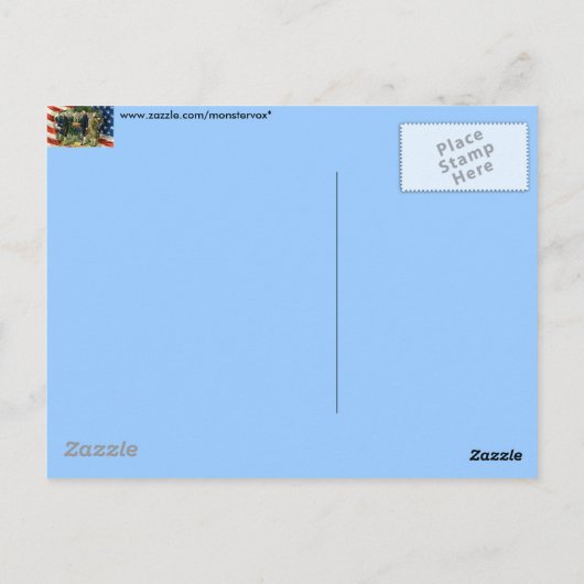 Carte Postale George Washington (Dos)