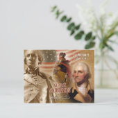 Carte Postale George Washington - 1er président des États-Unis (Debout devant)