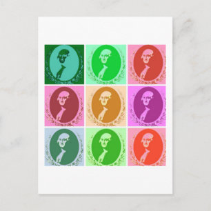 Carte Postale George Washington Abstrait