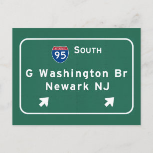 Carte Postale George Washington Bridge Interstate I-95 Newark NJ