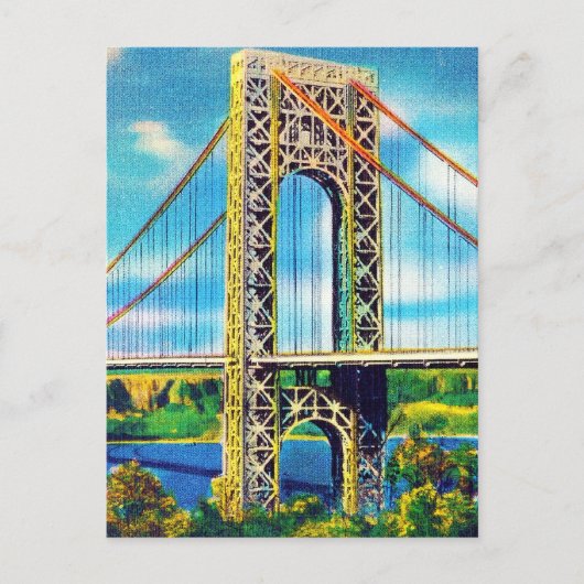 Carte Postale George Washington Bridge, New York (Devant)