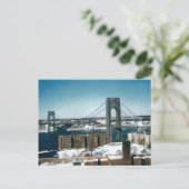 Carte Postale George Washington Bridge, New York (Debout devant)