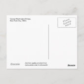 Carte Postale George Washington Bridge, New York (Dos)