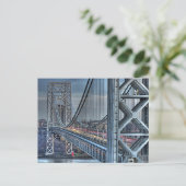 Carte Postale George Washington Bridge & Red Lighthouse NYC (Debout devant)