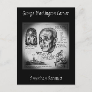 Carte Postale George Washington Carver ~ Botaniste et inventeur 