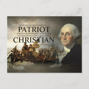 Carte Postale George Washington Christian