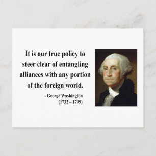 Carte Postale George Washington Citation 5b