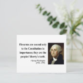 Carte Postale George Washington Citation 6b (Debout devant)
