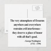 Carte Postale George Washington Citation 7a (Devant / Derrière)