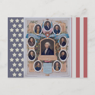 Carte Postale George Washington et les maçons de la révolution