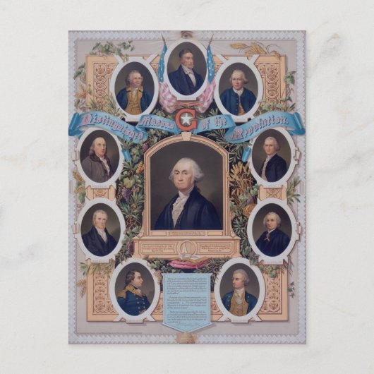 Carte Postale George Washington et les maçons de la révolution (Devant)