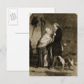 Carte Postale George Washington et sa mère (Devant / Derrière)