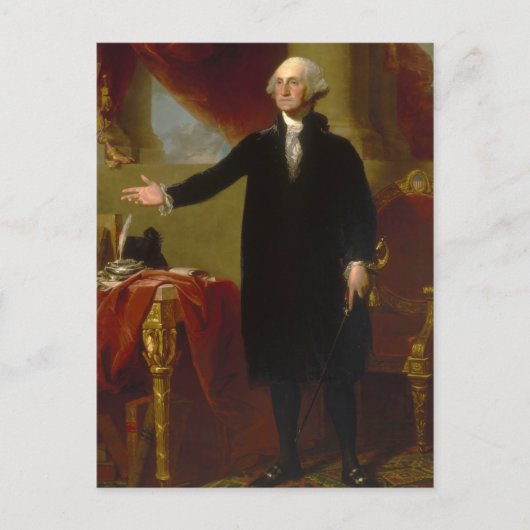 Carte Postale George Washington Lansdowne Portrait par Stuart (Devant)