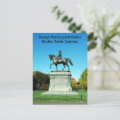 Carte Postale George Washington Statue, Boston Public Gardens (Debout devant)