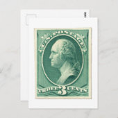 Carte Postale George Washington Trois cents Pot américain (Devant / Derrière)