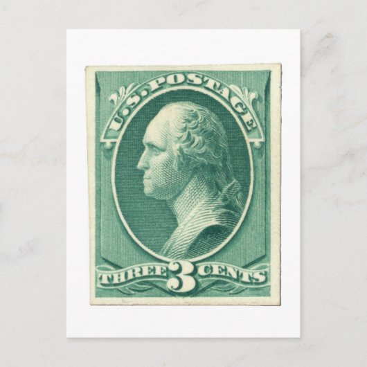 Carte Postale George Washington Trois cents Pot américain (Devant)