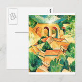 Carte Postale Georges Braque - Viaduc de l'Estaque Peinture (Devant / Derrière)