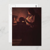 Carte Postale Georges de La Tour Art (Devant / Derrière)