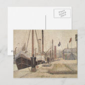 Carte Postale Georges Pierre Seurat | La Maria at Honfleur, 1886 (Devant / Derrière)