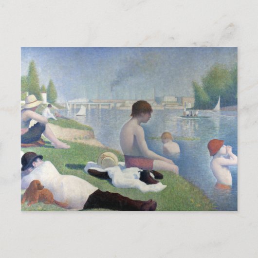 Carte Postale Georges Seurat aux Asnières (Devant)